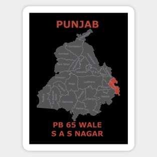 Punjab 65 SAS NAGAR Sticker